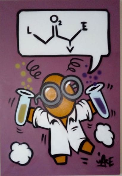 JACE Love, 2011. Aerosol painting on linen...