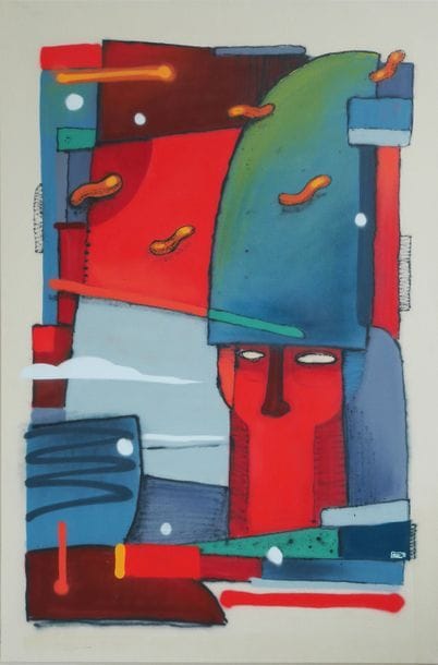 BREZ Major Grubert, 2018. Aerosol on canvas,...
