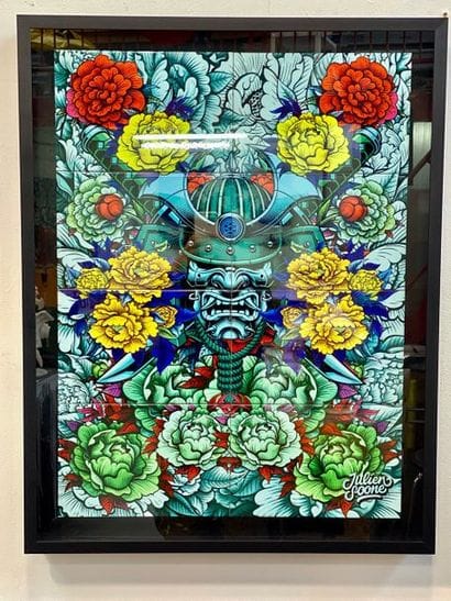 SOONE AzuleSoone, 2019 Enamelled ink on ceramic,...