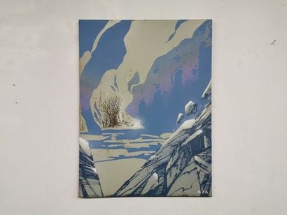 MYA Adynamie, 2020 Aerosol on sheet metal...