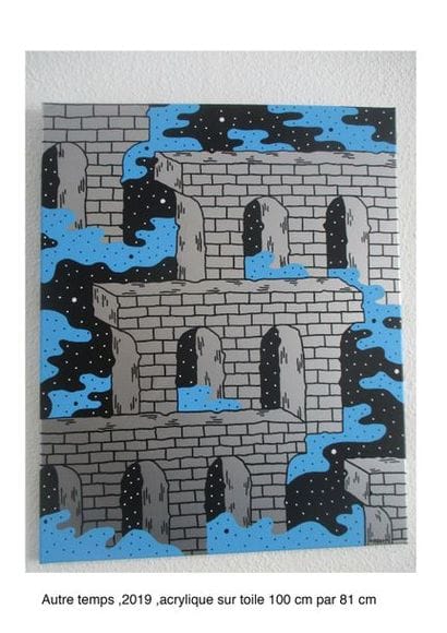 Olivier CHAOS Other time, 2019. Acrylic on...