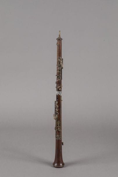 Rosewood oboe stamped 