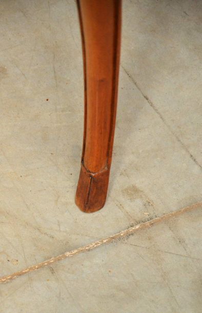 Rectangular game table in moulded walnut....