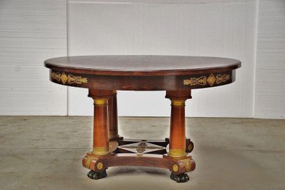 Dining room with ten chairs, a table, a sideboard...