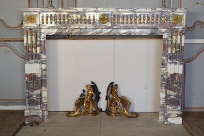 Peach Blossom marble mantel from the Pyrenees...