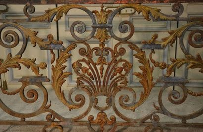 Attributed to Val d'Osne Balcony grating...