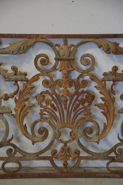 Attributed to Val d'Osne Balcony grating...