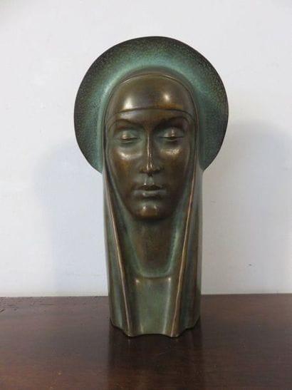 Max LE VERRIER, 1891-1973 Virgin with halo...