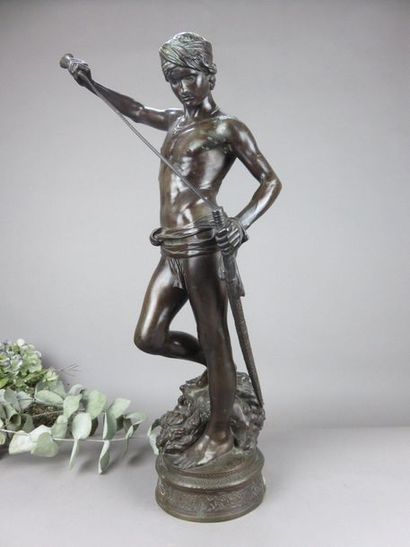 Antonin MERCIE, 1845-1916 David et Goliath...