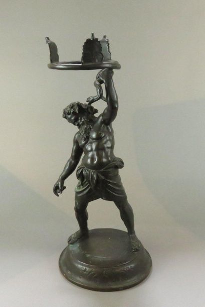 Fonderie de Naples, vers 1880 Silène Bronze...
