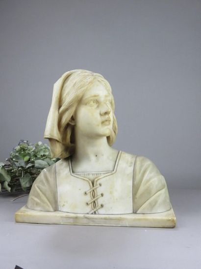 E. MONTONY, XIXe-XXe Buste de femme au gilet...