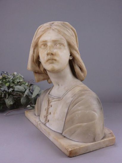 E. MONTONY, XIXe-XXe Buste de femme au gilet...