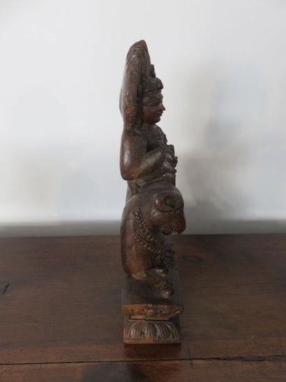INDE Statuette de divinité à deux têtes debout...