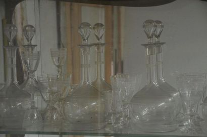 Partie de service en cristal