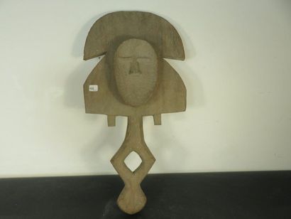 Wooden sketch of a funerary mask. Kota High...