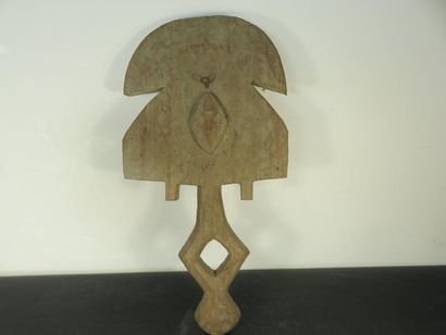 Wooden sketch of a funerary mask. Kota High...