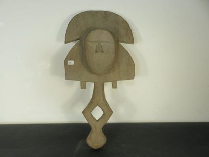 Wooden sketch of a funerary mask. Kota High...