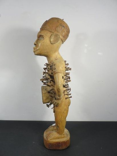 Male STATUS with abdominal reliquary and...