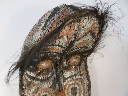 IMPORTANT MASK with a curved forehead in...