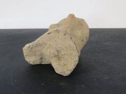 HEAD OF A STATUETTE. Terracotta. Mali, Djenne...