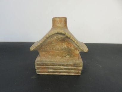 VASE house and its two occupants in front...