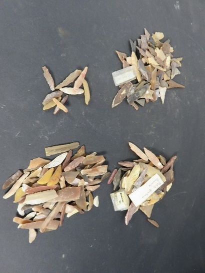LOT : NEUF PETITS GRATTOIRS dentelés. Environ...