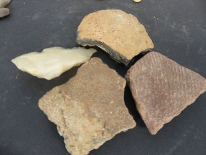 LOT - FABRICATION des perles d’oeufs d’Autruche....