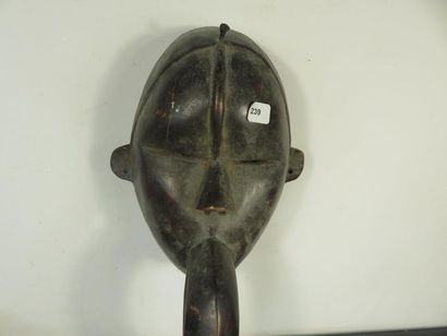 MASQUE DAN-MAOU avec bec d’oiseau. Bois belle...