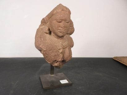 PART OF A STONE FRESK representing the bust...