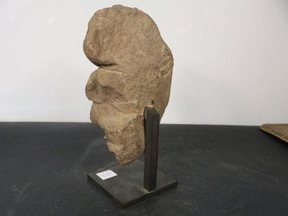 PART OF A STONE FRESK representing the bust...