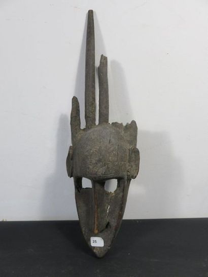TWO Bambara MASKS (one of which is a comb...