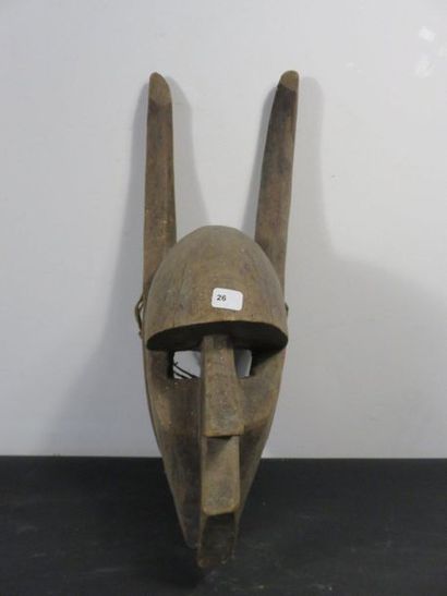 TWO Bambara MASKS (one of which is a comb...