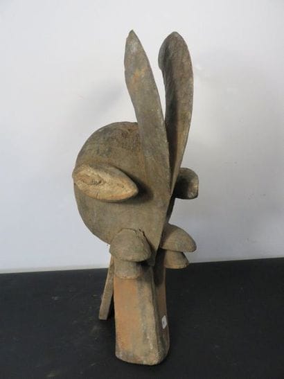 TWO Mama MASKS, one with horns