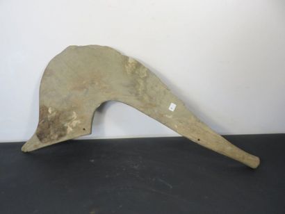 CEREMONIAL percussion INSTRUMENT. Wood with...