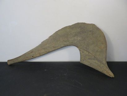 CEREMONIAL percussion INSTRUMENT. Wood with...