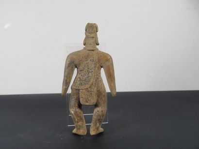 DEUX STATUETTES en terre cuite du Mexique...