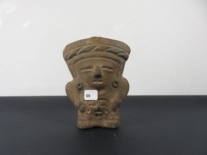TORSE de statuette. Terre cuite. Mexique...