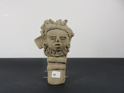TORSE de statuette. Terre cuite. Mexique...