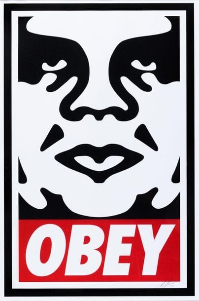 OBEY Obey Icon, 2019. Offset silkscreen signed...