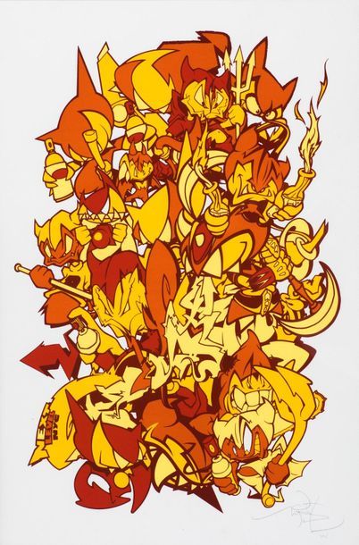 MIST Next Level NYC, 2006. Silkscreen signed...