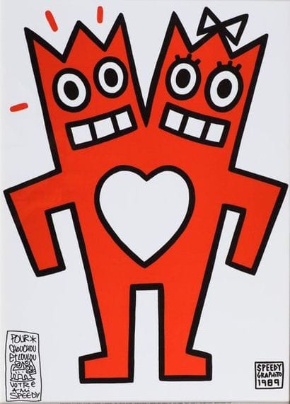 SPEEDY GRAPHITO Les Amoureux, 1989. Digigraph...