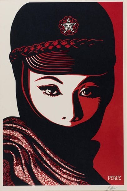 OBEY Mujer Fatale, 2017. Offset silkscreen...