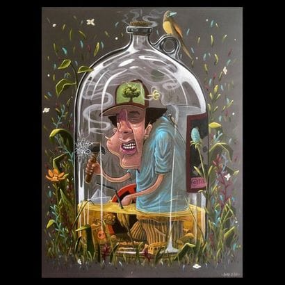 René BRINK Break free, 2020. Acrylic on canvas....