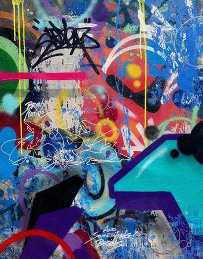 COPE2 And something begins, 2020. Spray,...