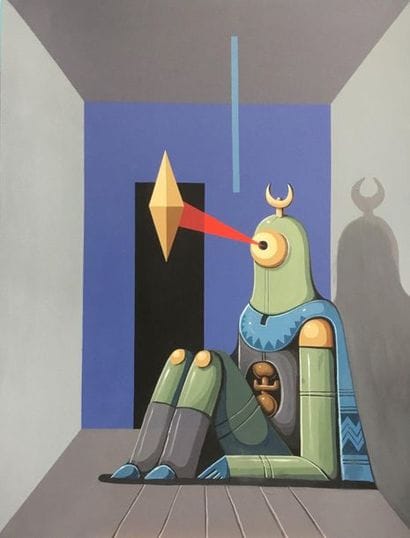 DINO VOODOO The Visitor, 2020. Acrylic on...