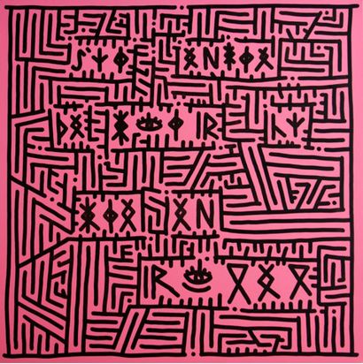 KELKIN ...Life..., 2020. Spray and marker...