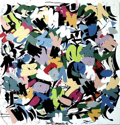 LEYTO The Outside, 2018. Acrylic on canvas,...