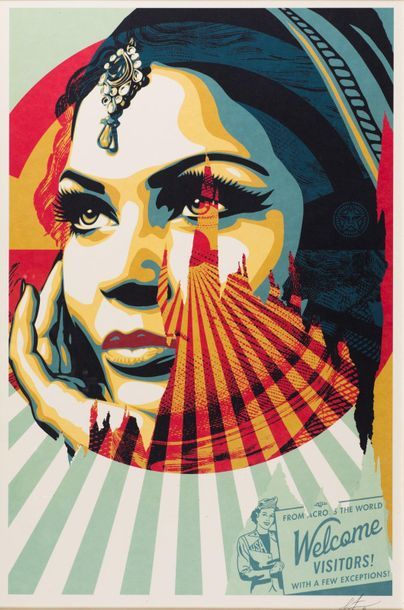 OBEY Target Exceptions. 2017. Silkscreen...