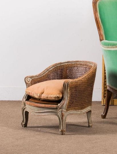 Niche-bergère de salon pour chien en hêtre...