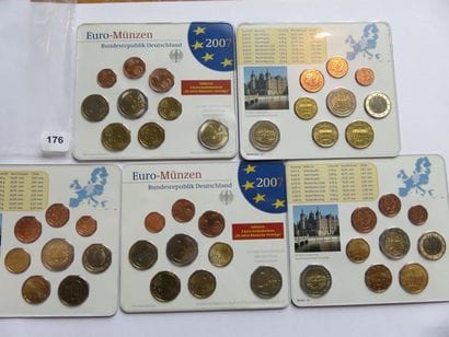 Monnaies Euros - Allemagne - Collection complète...